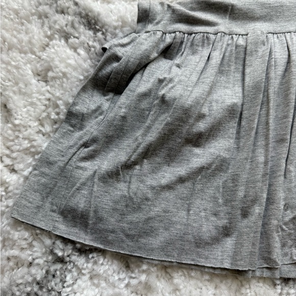 Gray Short Sleeve Baby Doll Peplum Top - Picture 4 of 6